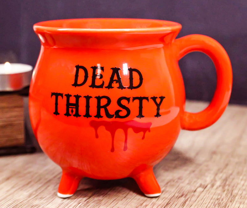 Wicca Magic Red Dead Thirsty Bloody Cauldron Ceramic Mug With Handle 16oz