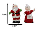 Ebros 'Tis The Season Mr And Mrs Santa Claus Magnetic Salt And Pepper Shakers