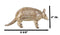 Western Rustic Texas Wild Mammal Armadillo In Tooled Faux Wood Finish Figurine