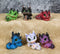 Set of 6 Fantasy Whimsical Colorful Hatchling Baby Dragons Mini Figurines