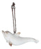 Set Of 6 Antique White Dolphins Ocean Marine Wall Hanging Decor Tree Ornaments