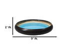 Pack Of 6 Blue Sky Aozora Kannyu Blue Sky Porcelain Wavy Round Deep Plates 9"D
