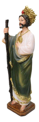 Saint Jude Thaddeus Apostle Disciple Of Jesus Fire And Sun Medal Figurine 12"H