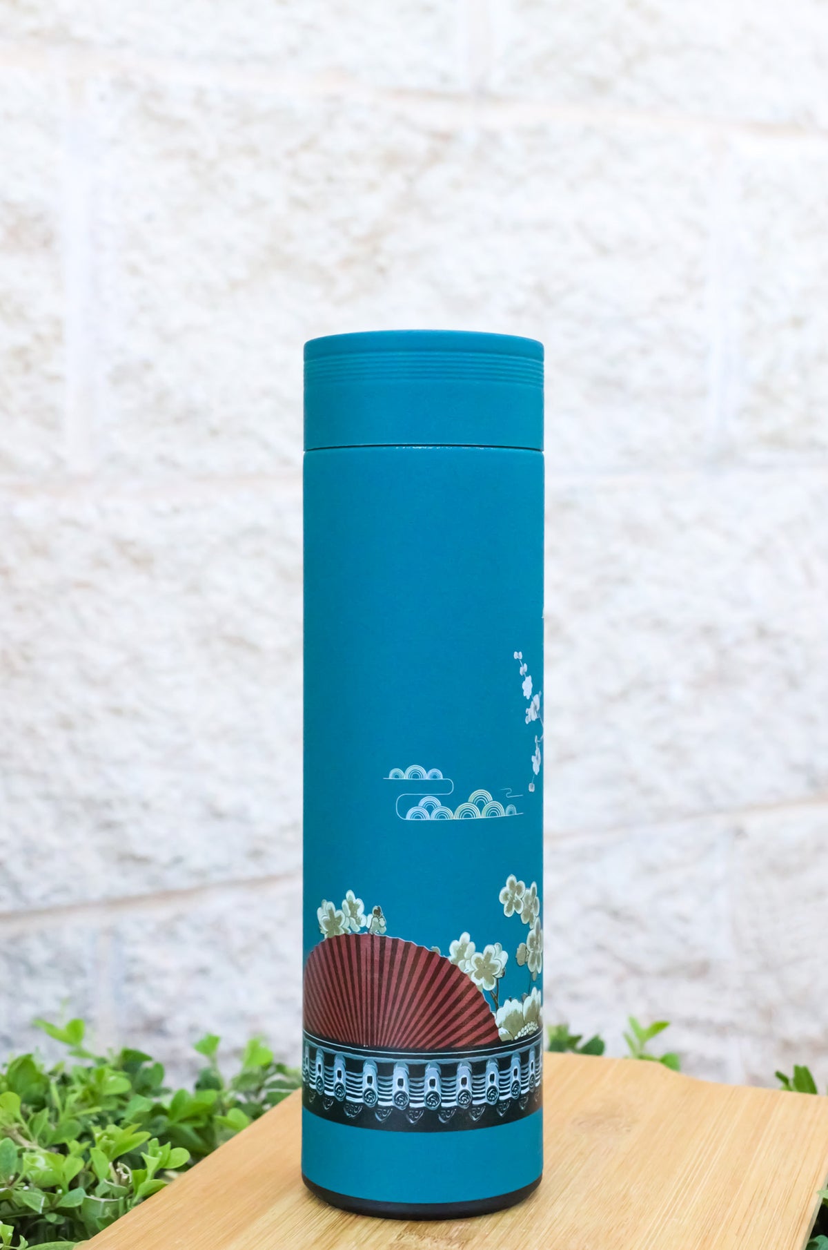 Cranes Florals 17oz Vacuum Insulated Stainless Steel Thermos Bottle With Infuser