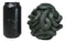 Aztec Quetzalcoatl Green Slithering Snake Serpents Cranium Skull Figurine