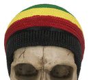 Gypsy Day of The Dead Rasta Skull With Beanie Hat Smoking Stash Wall Decor