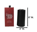 Ritual Spell Vampire Blood Black Unscented Pillar Candle that Bleeds Red 6"H