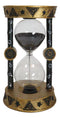 Wicca Metaphysical Sacred Symbols Astrology Zodiac Invertible Glass Sand Timer