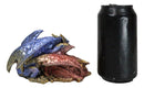 Metallic Iridescent Red and Blue Dragon Family Sleeping Peacefully Figurine