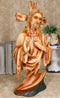 Sacred Heart of Jesus Christ Catholic Christian Devotional Faux Wooden Sculpture