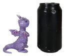 Night Fury Purple Twilight Dragon Figurine 3.75"H Miniature Wishing Dragon Decor