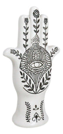 Hamsa Palm Hand Of God Eye Of Providence With Floral Motifs Decorative Figurine