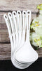 Pack of 6 Melamine Yukino Hana Soup Gravy Stew Ladle Soup Spoons With Notch 8"L