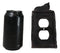 Set of 2 Rustic Forest Black Bears Climbing Tree Double Receptacle Outlet Covers