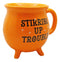 Wicca Magic Orange Stirring Up Trouble Cauldron Ceramic Mug With Handle 16oz