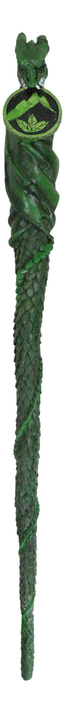 Green Earth Gaia Soul Drake Elemental Dragon Fantasy Cosplay Magic Wand 14" L