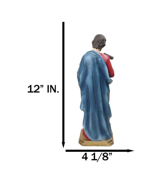 Apostle Of Jesus Saint Thomas The Architect and Logic Thinker Figurine 12"