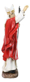 Venerable Pontiff Pope Saint John Paul II Holding Papal Ferula Crucifix Figurine