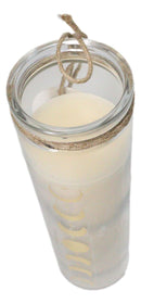 Pack of 2 Celestial Moon Phase Tube Candle Coconut Tall Candles In Glass Jar 8"H