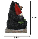 Backwoods Buddies Black Bear Hugging Gnome Figurine Whimsical Woodland Bear