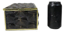 Realistic Faux Turtle Shell Print With Gold Trim Large Jewelry Trinket Box 10"L
