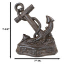 Cast Iron Nautical Ocean Marine Ship Anchor Decorative Paperweight Sculpture