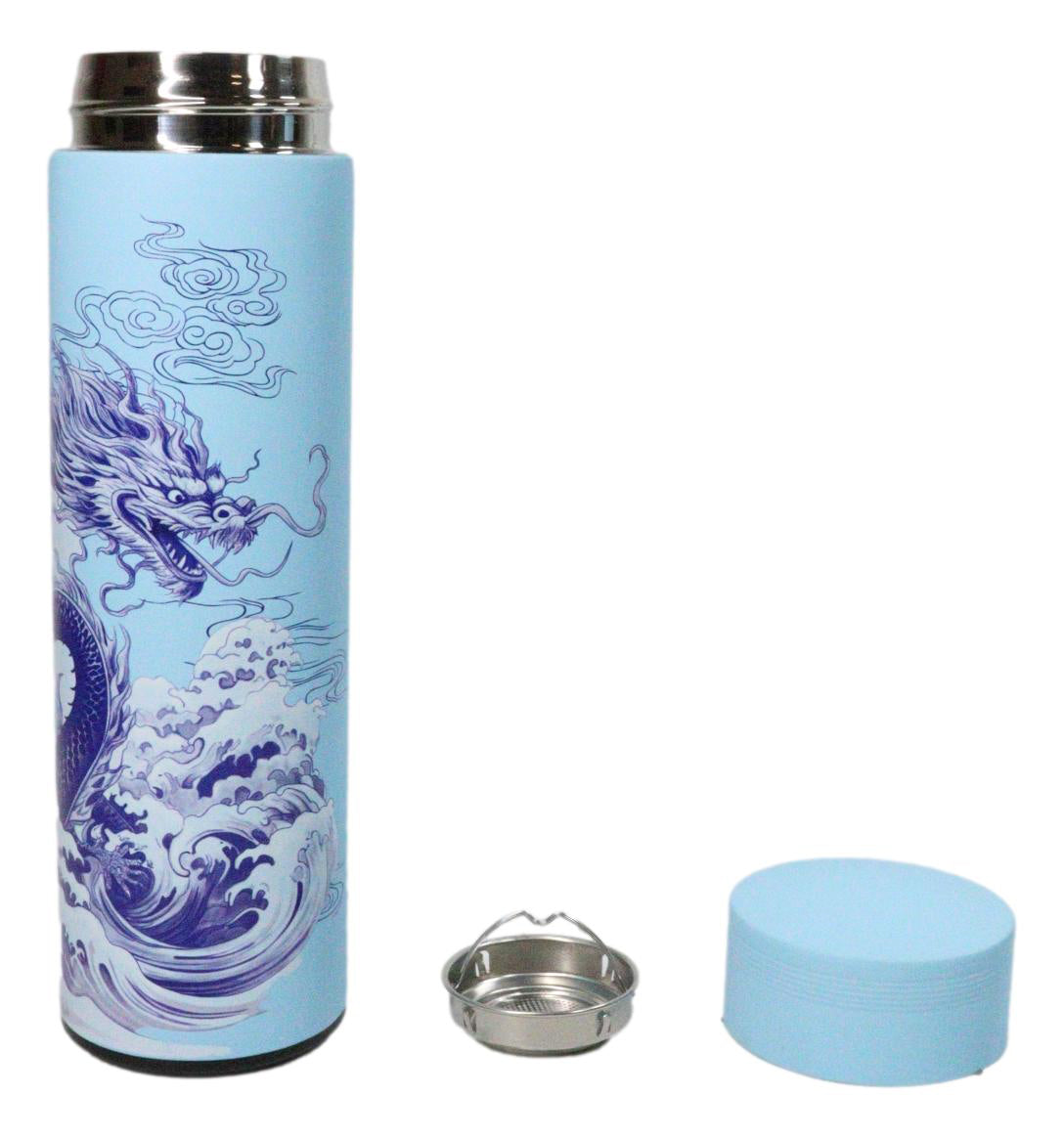 Ryu Dragon 17oz Vacuum Insulated Stainless Steel Thermos Bottle with Tea Infuser