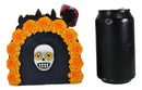 Sugar Skull Day Of The Dead Gothic Rose Lady Catrina Napkin Holder Figurine