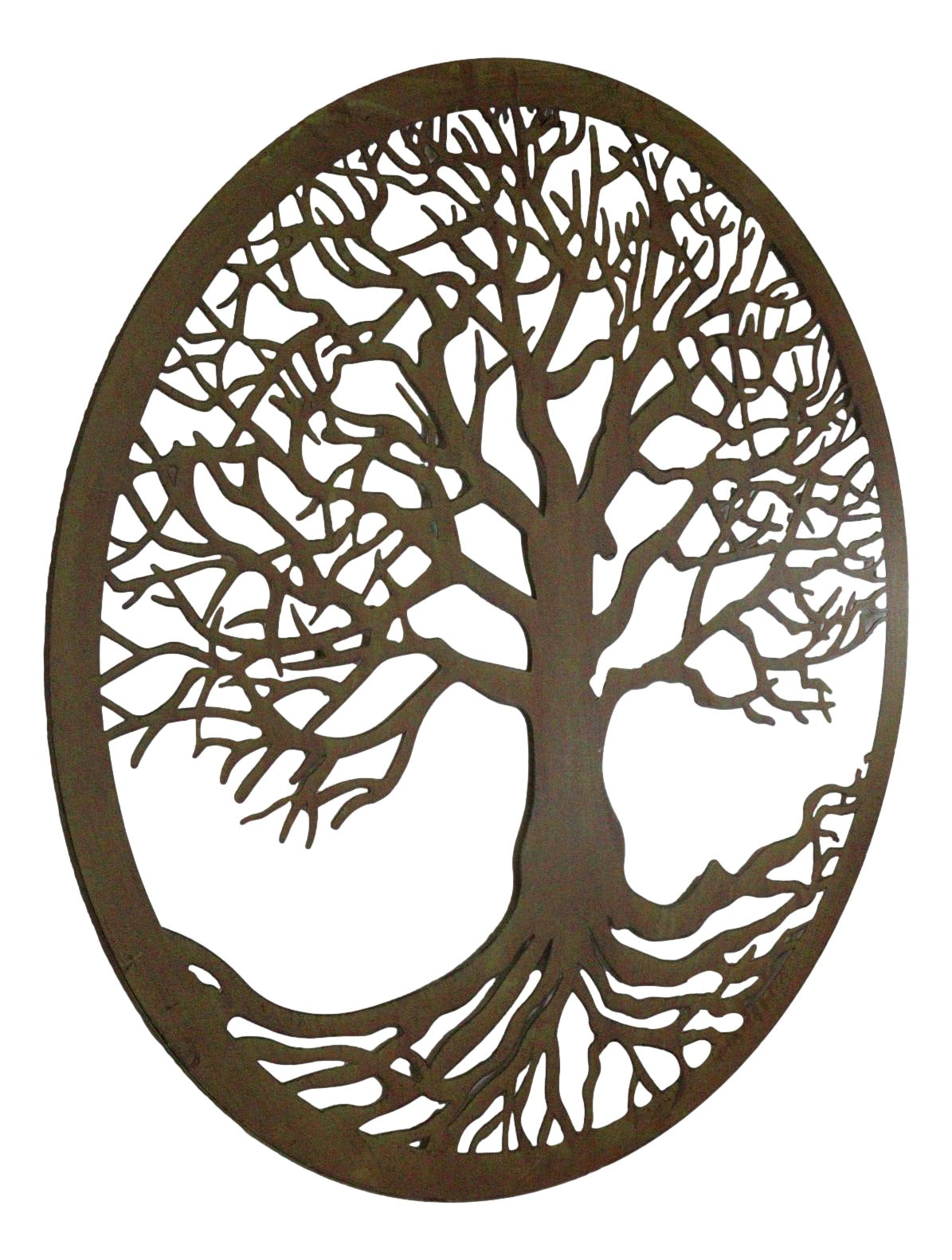 Green 23"D Oversized Celtic Tree of Life Medallion Metal Wall Circle Plaque