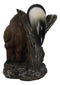 Rustic Western Native Bison Buffalo Stainless Steel Knife Letter Opener Set
