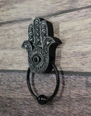 Sacred Symbols Hand of God Hamsa Palm with Evil Eye Decorative Door Knocker