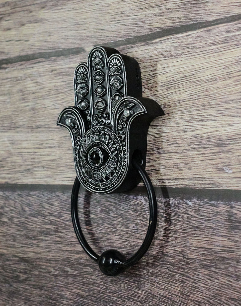 Sacred Symbols Hand of God Hamsa Palm with Evil Eye Decorative Door Knocker