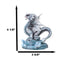 Ebros Baby Blue Sea Rock Dragon Wyrmling Collectible Statue 4.25" Long Figurine