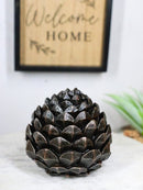 Cozy Pines Rustic Pinecone Figurine Small Woodland Pine Cone Tabletop Decor