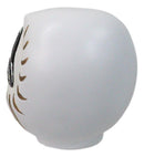 White Talisman of Purity Luck Japanese Zen Daruma Figurine With Unpainted Eyes