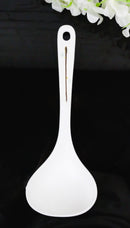 Pack of 6 Melamine Yukino Hana Soup Gravy Stew Ladle Soup Spoons With Notch 8"L