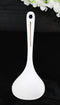 Pack of 6 Melamine Yukino Hana Soup Gravy Stew Ladle Soup Spoons With Notch 8"L