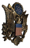 United States Air Force Emblem American Flags And Bald Eagle Wall Decor Plaque
