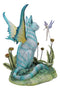 Whimsical Amy Brown Blue Fairy Cat With Pixie Fae In Enchanted Garden Figurine