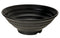 Pack Of 6 Modern Ridged Matte Black Melamine Large Round Ramen Soup Bowls 48oz