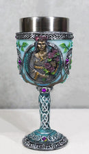 Wicca Triple Moon Goddess Maiden Mother Crone Witchcraft Wine Goblet Chalice 5oz