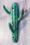 Pack Of 2 Cast Iron Rustic Western Desert Saguaro Cactus 3-Pegs Triple Wall Hook