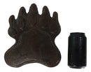 Pack of 2 Cast Iron Grizzly Bear Left and Right Paws Garden Stepping Stones