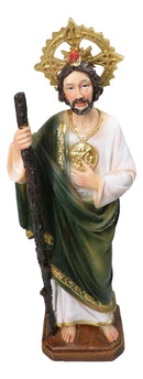 Saint Jude Thaddeus Apostle Disciple Of Jesus Fire And Sun Medal Figurine 12"H