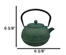 Tokusa Green And Gold Gradient Cast Iron Tetsubin Teapot With Enamel Liner