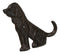 Pack Of 3 Cast Iron Whimsical Rustic Cocker Spaniel Dog Wagging Tail Wall Hooks