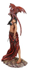 Tribal Warrior Dragon Witch Ebony Princess Meike Holding Falcata Blades Statue