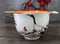 Japanese Crane On Cherry Blossoms Ceramic Donburi Ramen Bowl With Chopsticks Set