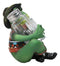 Cowboy Toad Frog With Hat Boots And Southwest Serape Salt Pepper Shakers Holder