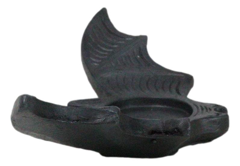 Pack Of 2 Gothic Black Cutout Winged Flying Vampire Bat Votive Candle Holders